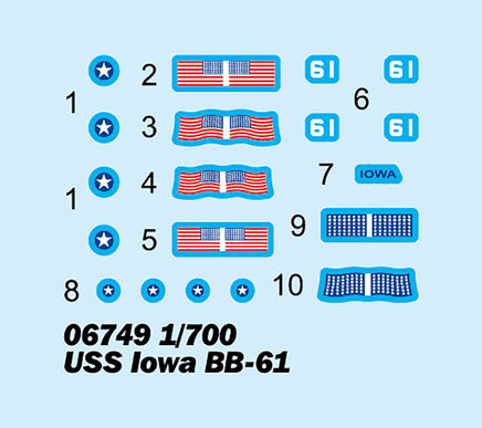 1/700 Trumpeter USS Iowa BB-61 - 06749