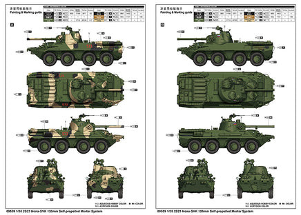 1/35 Trumpeter 2S23 Nona-SVK 120mm Self-Propelled - 09559