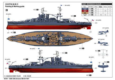 1/200 Trumpeter USS Arizona BB-39 1941 - 03701