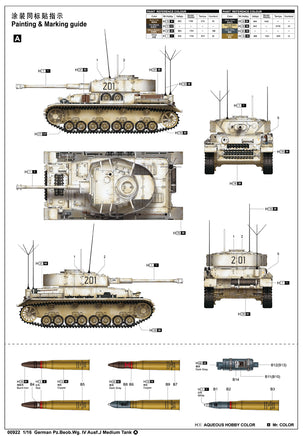 1/16 Trumpeter German Pz.Beob.Wg. IV Ausf.J Medium Tank - 00922