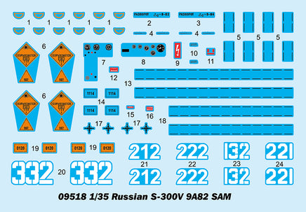 1/35 Trumpeter Russian S-300V 9A82 SAM - 09518