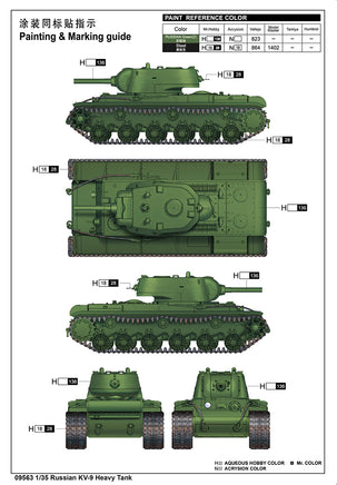 1/35 Trumpeter Russian KV-9 Heavy Tank - 09563