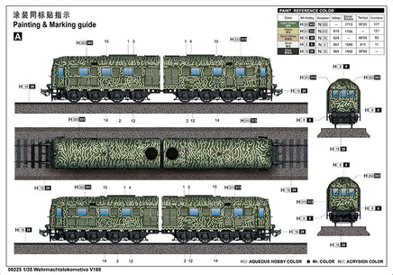 1/35 Trumpeter Wehrmachtslokomotive V188 - 225