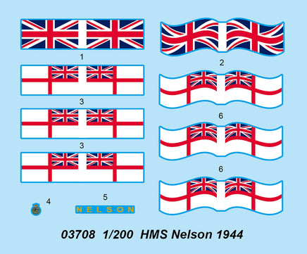 1/200 Trumpeter HMS Nelson 1944 - 03708