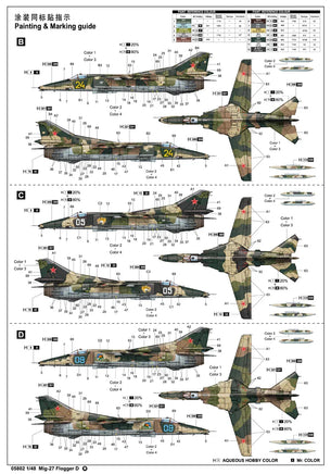 1/48 Trumpeter Mig-27 Flogger D - 05802 - MPM Hobbies