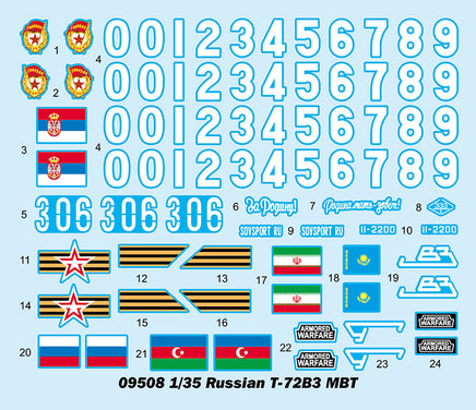 1/35 Trumpeter Russian T-72B3 MBT - 09508