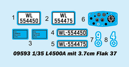 1/35 Trumpeter L4500A Mit 3.7cm Flak 37 - 09593