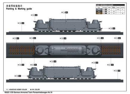 1/35 Trumpeter German Armored Train Panzertriebwagen Nr.16 - 223