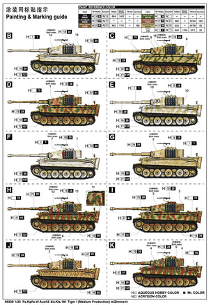 1/35 Trumpeter Pz.Kpfw.VI Ausf.E Sd.Kfz.181 Tiger I - 09539