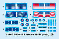 1/200 Trumpeter USS Arizona BB-39 1941 - 03701