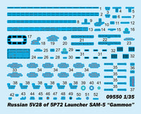 1/35 Trumpeter Russian 5V28 of 5P72 Launcher SAM-5 “Gammon” - 09550