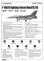 1/144 Trumpeter F-16B/D Fighting Falcon - 03920