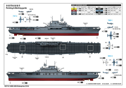 1/200 Trumpeter USS Enterprise CV-6 - 03712