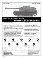 1/72 Trumpeter German Pz.Sfl.IVa Dicker Max - 07108