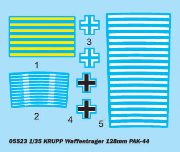 1/35 Trumpeter 12.8cm PAK 44 Waffentrager Krupp 1 - 05523