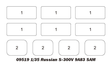 1/35 Trumpeter Russian S-300V 9A83 SAM - 09519