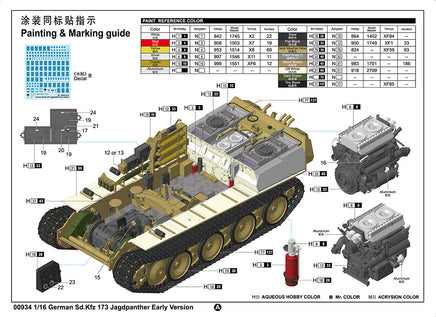 1/16 Trumpeter German Sd.Kfz 173 Jagdpanther Early Version - 00934