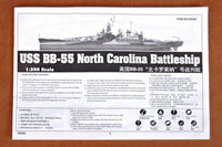 1/350 Trumpeter USS BB-55 North Carolina Battleship - 05303 - MPM Hobbies