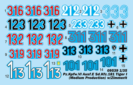 1/35 Trumpeter Pz.Kpfw.VI Ausf.E Sd.Kfz.181 Tiger I - 09539