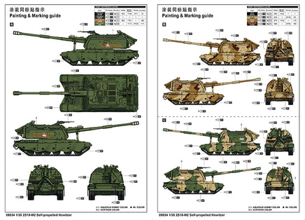 1/35 Trumpeter 2S19-M2 Self-Propelled Howitzer - 09534