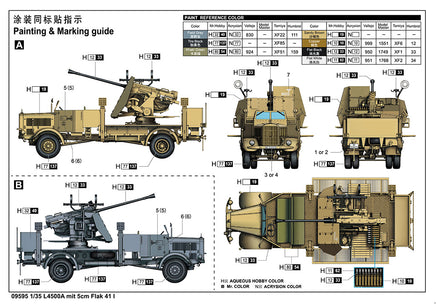 1/35 Trumpeter L4500A Mit 5cm Flak 41 I - 09595