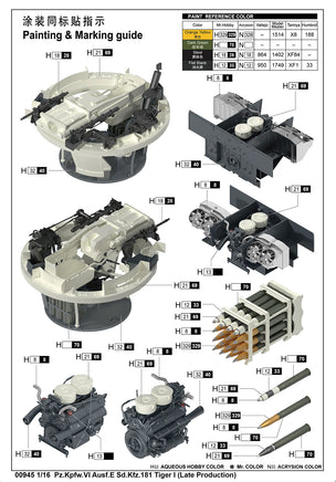 1/16 Trumpeter Pz.Kpfw.VI Ausf.E Sd.Kfz.181 Tiger I (Late Production) - 00945