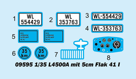 1/35 Trumpeter L4500A Mit 5cm Flak 41 I - 09595