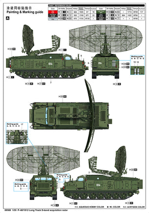 1/35 Trumpeter P-40/1S12 Long Track S-Band Acquisition Radar - 09569