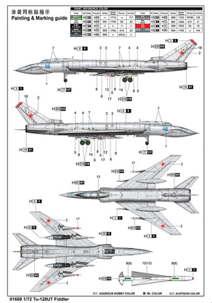 1/72 Trumpeter Tu-128UT Fiddler - 01688