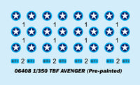 1/350 Trumpeter TBF Avenger (Pre-Painted) - 06408