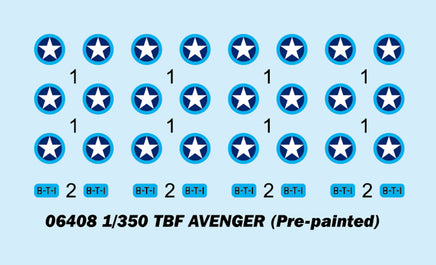 1/350 Trumpeter TBF Avenger (Pre-Painted) - 06408
