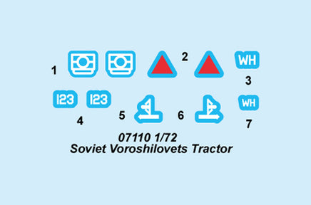 1/72 Trumpeter Soviet Voroshilovets Tractor - 07110