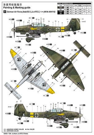 1/24 Trumpeter Junkers Ju-87G-2 Stuka - 02425