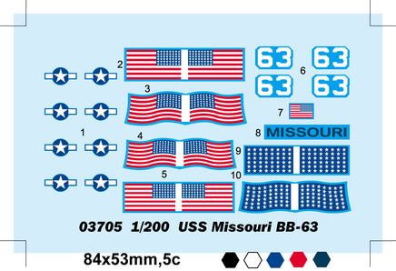 1/200 Trumpeter USS Missouri BB-63 - 03705