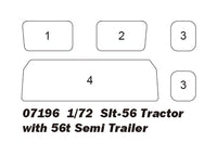 1/72 Trumpeter SLT-56 Tractor with 56T Semi Trailer - 07196