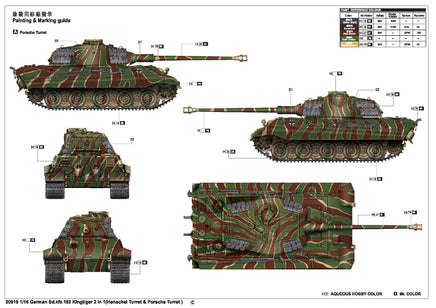 1/16 Trumpeter German King Tiger 2 in 1 - 00910