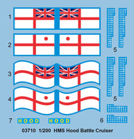 1/200 Trumpeter HMS Hood Battle Cruiser - 03710