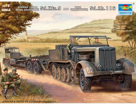 1/72 Trumpeter German Sd.Kfz.9 (18T) Half-Track & Sd.Ah.116 Trailer - 07275