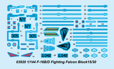 1/144 Trumpeter F-16B/D Fighting Falcon - 03920