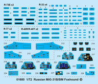1/72 Trumpeter Russian MiG-31B/BM Foxhound - 01680