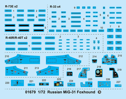 1/72 Trumpeter Russian MiG-31 Foxhound - 01679