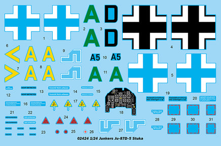 1/24 Trumpeter Junkers Ju-87D-5 Stuka - 02424