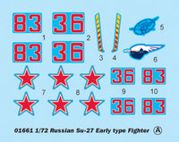 1/72 Trumpeter Russian Su-27 Early Type Fighter - 01661