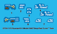1/72 Trumpeter Russia KV-1 (Model 1942) Simplified Turret Tank - 07234