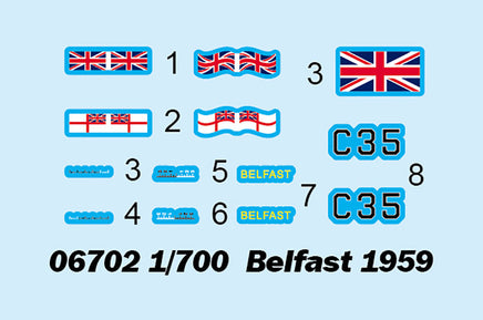 1/700 Trumpeter Belfast 1959 - 06702