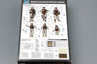 1/35 Trumpeter Modern U.S. Army Armor Crewman & Infantry - 00424