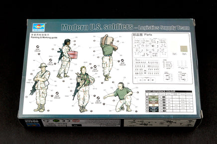 1/35 Trumpeter Modern U.S. Soldiers – Logistics Supply Team - 00429