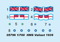 1/700 Trumpeter HMS Valiant 1939 - 05796