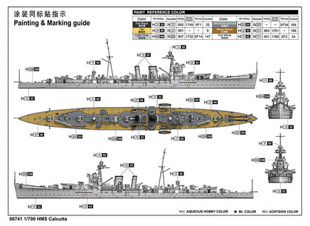 1/700 Trumpeter HMS Calcutta - 06741