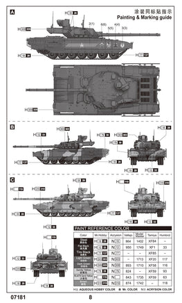 1/72 Trumpeter Russian T-14 Armata MBT - 07181